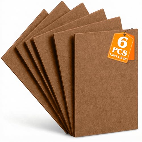 Brown Sugar Stiff Felt Sheets 2mm Thick for Crafts, 7.8" x 11.8" (6-Pack) - color: Brown Sugar