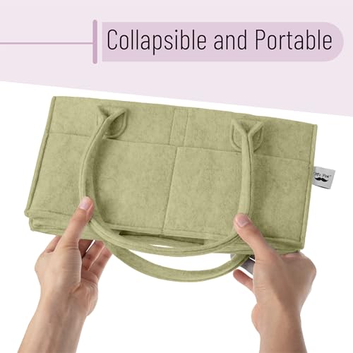 Mr. Pen- Baby Diaper Caddy Organizer, Olive Calm - color: Olive Calm, size: 1 Pack, Regular