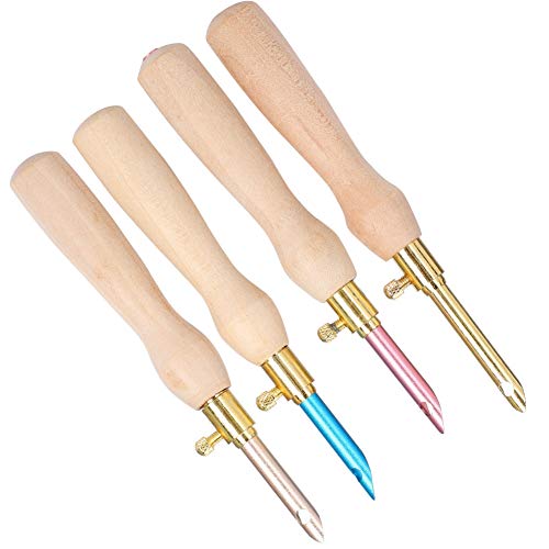 Lavor Punch Needle Supplies 10×6×2 4pcs Portable Punch Needle Knitting Embroidery Pen Wooden Handle for Sewing Felting DIY Craft Handwork