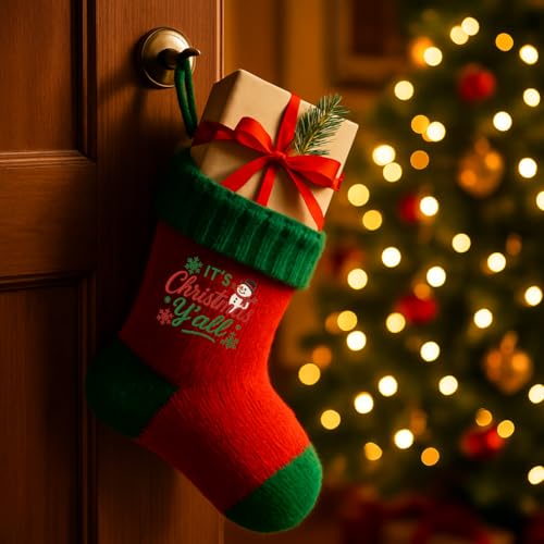 ORIGACH 4 Sheets Large Christmas Water Soluble Embroidery Stabilizers, Christmas Elements & Phrases Designs - Stick and Stitch Embroidery Paper Hand Sewing Stabilizers for Embroidery Beginners - color: Christmas Elements & Phrases