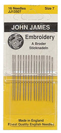 Crewel/Embroidery Hand Needles-Size 7 16/Pkg