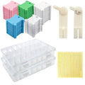 305 Pcs Embroidery Floss Organizer Kit with 24-Grid Thread Storage Boxes