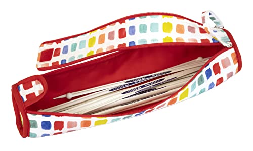 Prym Knitting Needle Case, Rainbow Specks