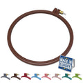 Maker Susan Plastic Embroidery Hoop, Hello Series Cross Stitch Hoops for Beginners, Punch Needle Hoop, Embroidery Frames for Sewing, Needlework, Embroidery Projects (Brown, Medium 7.5" (19 cm)) - style: Brown