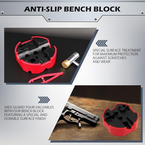 Premium Pin Punch Hammer Set: 25-Piece Punch Set and Hammer with Bench Block, Steel Roll Pin Punch Set, Pin Punches with Replaceable Face Hammer, Mechanical Repair Tool for Maintenance