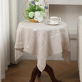 Gernaice Small Square Tablecloth Plaid End Table Cloth 36" x 36" Brown - color: Brown, size: 36" x 36" (Square)