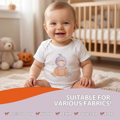 Halloween Baby Iron on Transfer - 20Pcs Dtf Transfers Ready to Press, Cute Boo Baby Iron on Decals Patches, My First Halloween Heat Sublimation Stickers for DIY Baby Onesie Kids Clothing - color: Halloween Baby557