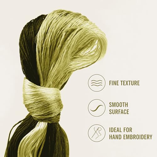 Natural 100% Silk Thread, Handmade Embroidery Thread Silk Floss 8 Colors 110m Each (85) - color: 85