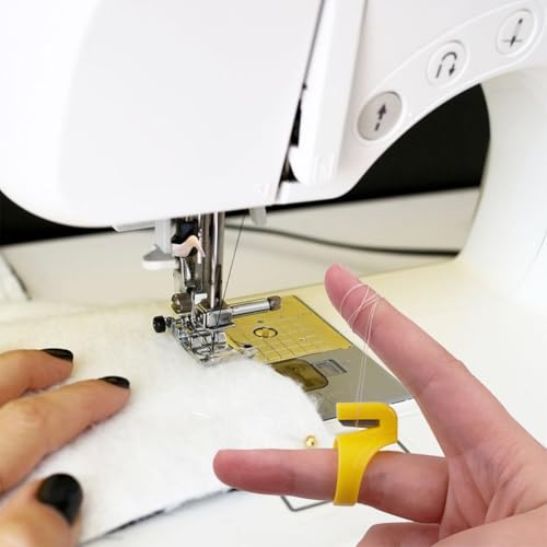 Joyzan Thread Cutter Finger Rings, Plastic Sewing Thimble Yarn Cutting Tool