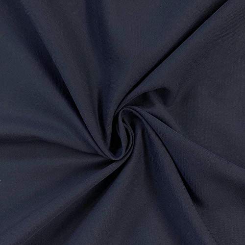 Valentina Textile Inc Solid Chiffon Fabric Polyester Dress Sheer 58/60" Wide by The Yard - color: Navy, size: 5 YARD