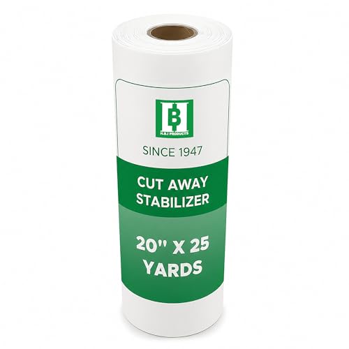 HBI Cut Away Embroidery Stabilizer Roll, 2.5 oz Medium, 20 in x 25 yd - size: 20" x 25 Yds