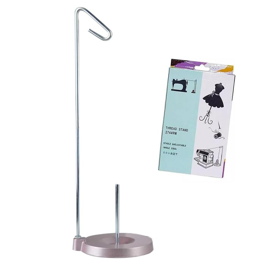 1Pc Universal Thread Holder Full Metal Stable &Adjustable Thread Stand #27449M (Rose Gold) - color: Rose Gold