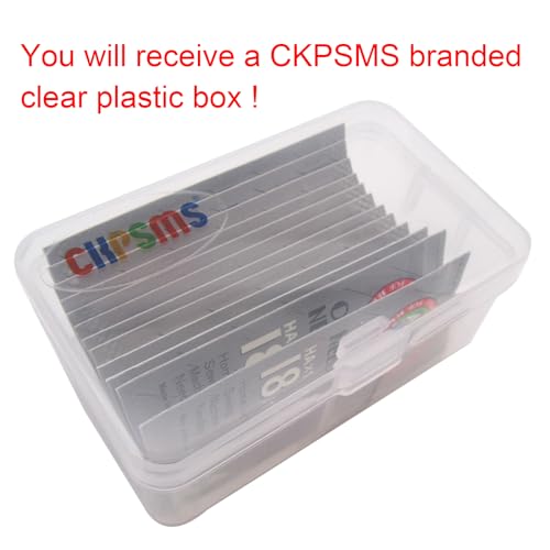 Organ Needle in CKPSMS Clear Plastic Box - Organ-HAX1 Sewing Needles Compatible with/Replacement for Singer Brand, Pfaff Brand, RICCAR Brand, Brother Brand (Organ-HAX1#9#11#12#14#16#18 60PCS)