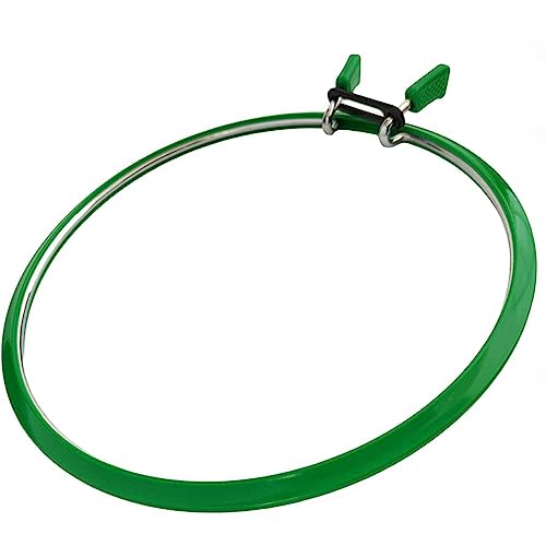 Nurge Premium Quality, Metal Spring Tension Embroidery Hoops, Cross Stich Hoop, Darning Hoops, Embroidery Tension Shed (Green, Large) - color: Green, size: Large