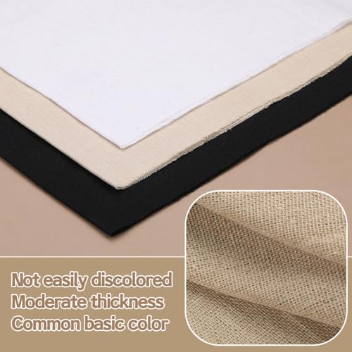 Natural Linen Fabric, Beige Fabric for Decoration 59In x 19In - color: Natural Colour