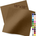 IONTACH 18" X 18" Soft Felt Sheets 1.6mm Thick (2 Packs, Cocoa Brown) - color: Cocoa Brown