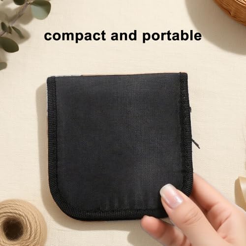 Sewing Kit 67Pcs Embroidery Set with 18 Color Threads in Black Storage Bag Portable Travel Sewing Supplies with Needles Scissors Seam Ripper - color: 67pcs
