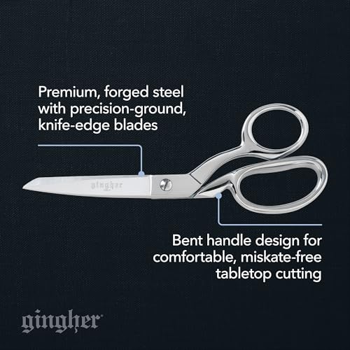 Gingher 8" Professional Dressmaker Scissors for Fabric Cutting & Sewing - style: 8" Dressmaker