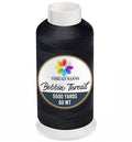 Black X-Large Cones Embroidery Bobbin Thread 60WT - 5500 Yards Cone Spool - color: Black, size: 1 Pack