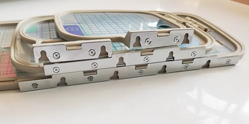 HONEYSEW Embroidery Machine Hoops 4 in 1 Set for Brother PE800 SE1900 PE770 780D PE700 PC6500 Brother Innovis 1250 700 Babylock Accord /Emore /Ellure /Ellure Plus SA442,SA443,SA444,SA445