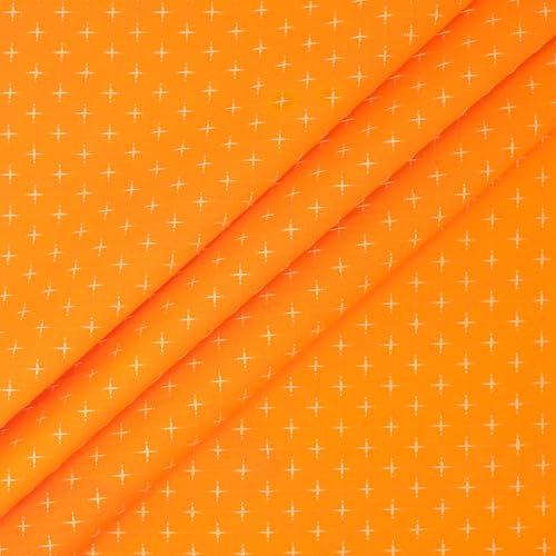 Singer Fabric, 100% Cotton, Embroidery Fabric, Cut by The Yard, Orange - color: Orange