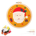 artcici Punch Needle Kit for Beginners with Christmas Santa Claus Pattern Tool and Yarn, Easy Embroidery Rug Hooking Set (Santa Claus) - color: Santa Claus