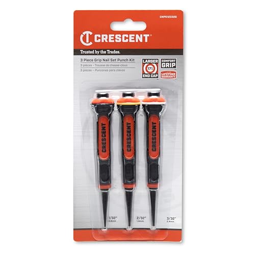 Crescent 3 Piece Set, 5" Gripped Punch - CNPS12332G - style: 3 Pc. Gripped