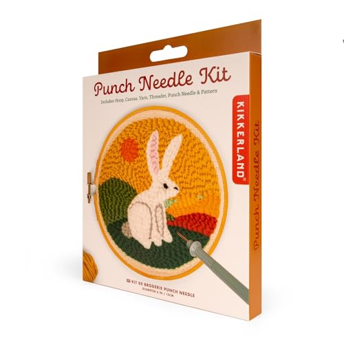 Kikkerland Punch Needle - Hare - Includes Everything Needed - style: Hare