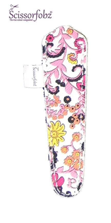 Designer Scissors Sheaths Shears Protective Covers-For Small Embroidery Scissors - Pink Victorian Floral Garden Design-#SS-306 - color: Pink Victorian Floral Garden, size: Single Small Size