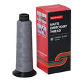 BAI Matte Machine Embroidery Thread 120D/2 40 wt Low Shine Dark Gray-8651 - color: Dark Gray-8651