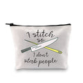GJTIM Needleworker Gift Cross Stitch Project Bag - I Stitch So I Don't Stab People Sewing Project Bag for Cross Stitch Lover - color: Stab People Bag