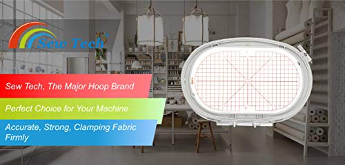 Sew Tech Embroidery Hoop for Bernina, 10x5.7in 255x145mm Large Oval Frame - size: 5.7x10"-Large Oval Hoop
