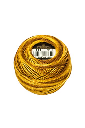 Dmc Pearl Cotton Ball Size 8 87yd-Variegated Mustard
