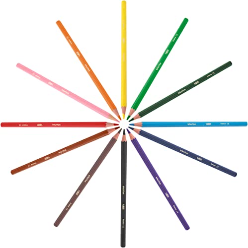 BIC Kids Colouring Kit for Children - 8 Felt-Tip Pens / 8 Coloured Pencils / 12 Chalks/Plastic Case of 36