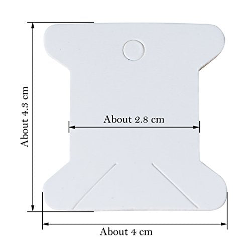 LE PAON 36 Grids Clear Plastic Organizer Box Storage Container Jewelry Box with Adjustable Dividers for Beads Art DIY Crafts Jewelry Fishing Tackles with 12 Floss bobbins