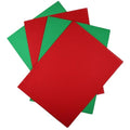 KCS 4 pc of 12" x 18" (30cm x 45cm) 14CT Counted Cotton Aida Cloth Cross Stitch Fabric (Red+Green) - color: Red+green