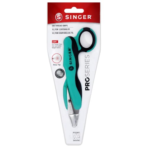 SINGER ProSeries™ 5" Thread Snips, Comfort Grip, Sewing & Yarn Cutter