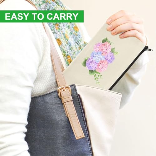 20pcs Blank canvas Zipper Pouch Makeup Bags Bulk, Smooth Zipper Pencil Case