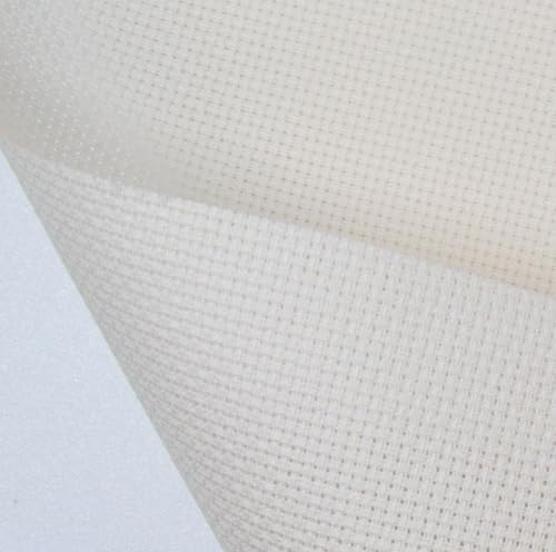 KCS 16CT Counted Cotton Cross Stitch Aida Cloth Fabric (Ecru,19" x 28") - color: Ecru, size: 19" x 28"