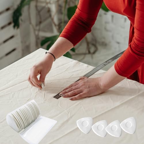 Tailors Chalk,20 Pack Triangle Tailor's Fabric Marker Chalk,Fabric Markers for Sewing,Sewing Notions & Accessories (White) - color: White