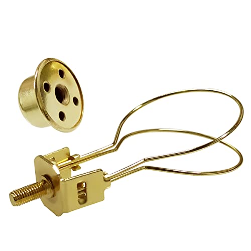 Clip on Lampshade Adapter, Shade Light Bulb Clip Adapter(1 Pcs, Gold) - color: Gold