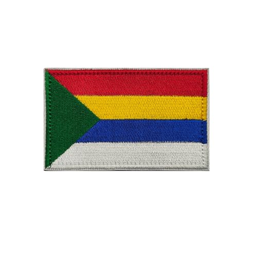 Druze Flag Embroidered Patches Appliques, Tactical Combat Armband Badges with Hook and Loop Fastener Backing, 2-Pack, 3.15 x 1.97Inch - color: color_s