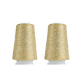 Truevalue 2 Balls Accessory Lurex Yarn, Shining Glitter Metallic Knitting-in Yarn, Sparkle Thread for Knitting and Crochet Sweater Shawl 5000 Yards (Gold Glitter) - color: Gold Glitter