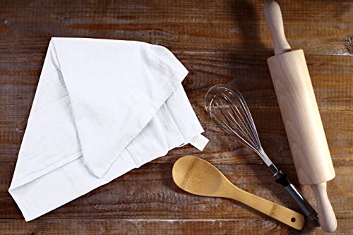 Utopia Kitchen White Flour Sack Towels [6 Pack - 28 x 28 Inch] 100% Cotton - color: White, size: 6 Pack