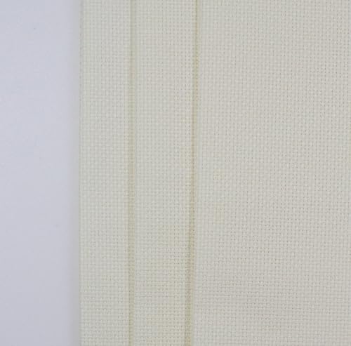 KCS 3 pc of 12" x 18"(30cmx45cm) Counted Cotton Aida Cloth Cross Stitch Fabric (Antique White,16CT) - color: Antique White, size: 16CT