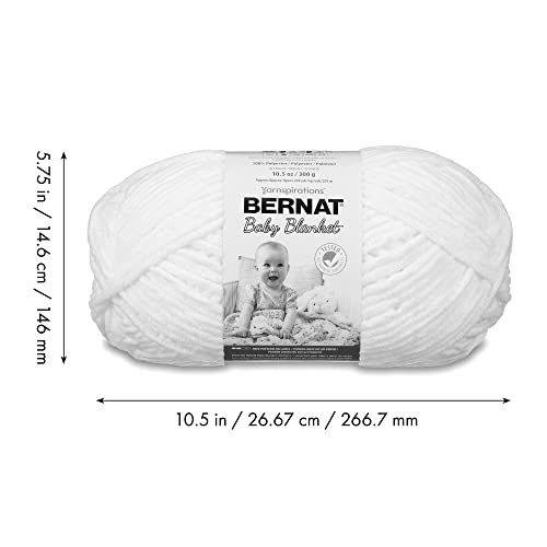 Bernat Baby Blanket Big Ball White - color: White, size: 1 Pack