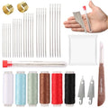 Losaria 38 Pcs Sewing Kit for Adults, Steel Needles for Hand Sewing Kit - color: White