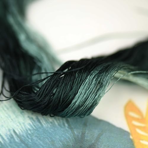 Natural 100% Mulberry Handmade Embroidery Silk Thread Silk Floss (52) - color: 52
