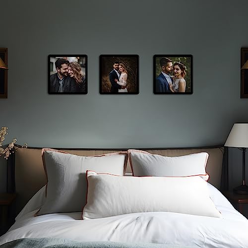 Bluesun 8×8 Picture Frame Black, Vertical & Horizontal Wall & Tabletop - color: Black, size: 8x8 （1 Pcs）