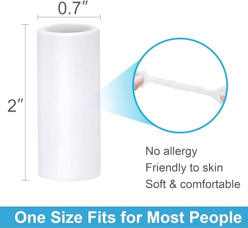 Sumifun Finger Sleeves, 20PCS Gel Thumb Finger Tubes for Arthritis, Trigger Finger Pain, Silicone Fingers Protector for Golf, Basketball, Golf, Rugby, Cracked Finger - color: Clear